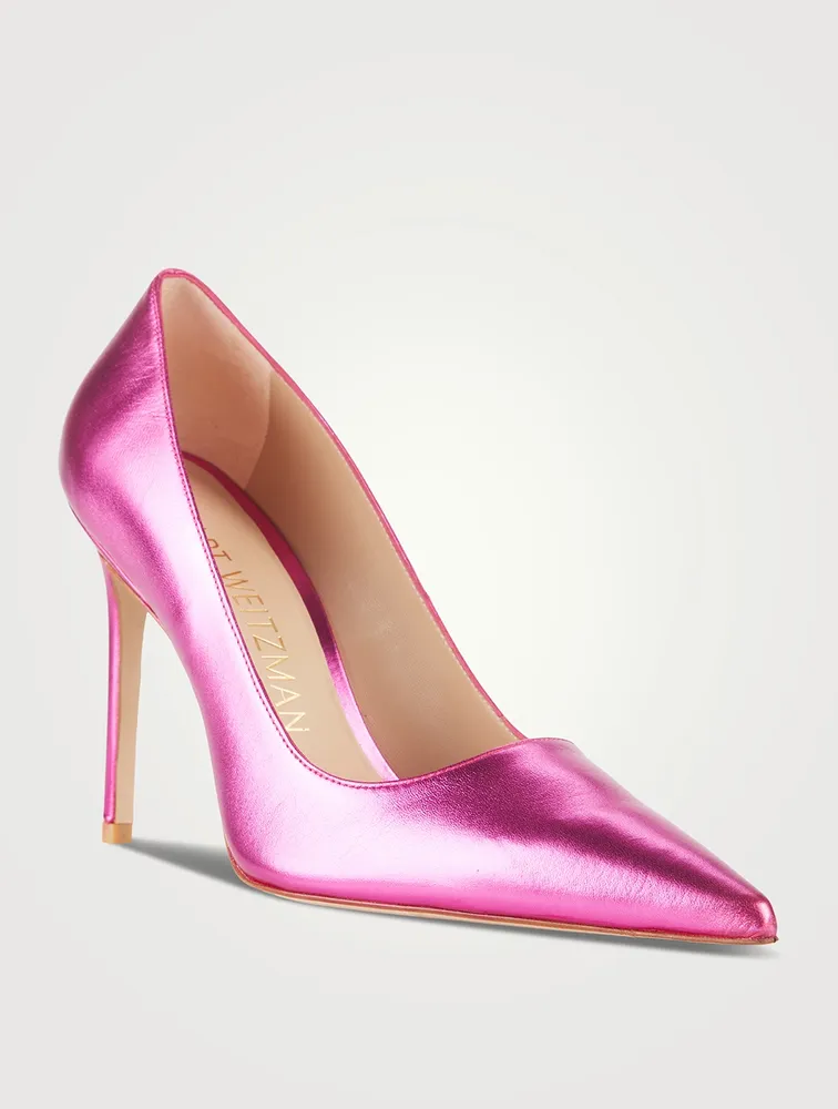 Stuart 100 Metallic Leather Pumps