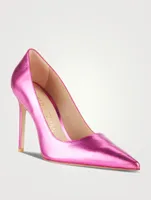 Stuart 100 Metallic Leather Pumps