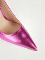 Stuart 100 Metallic Leather Pumps