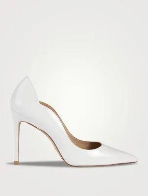 Stuart 100 Scallop Patent Leather Pumps