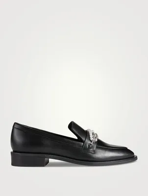 Pearldrop Leather Loafers