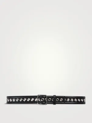 Eyelet Leather Belt