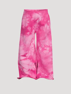 Cotton Tie-Dyed Wide Pants