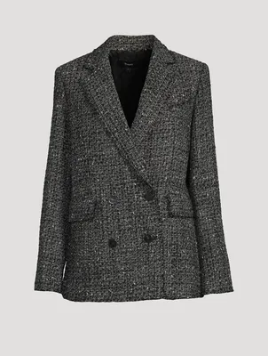Piazza Tweed Double-Breasted Jacket