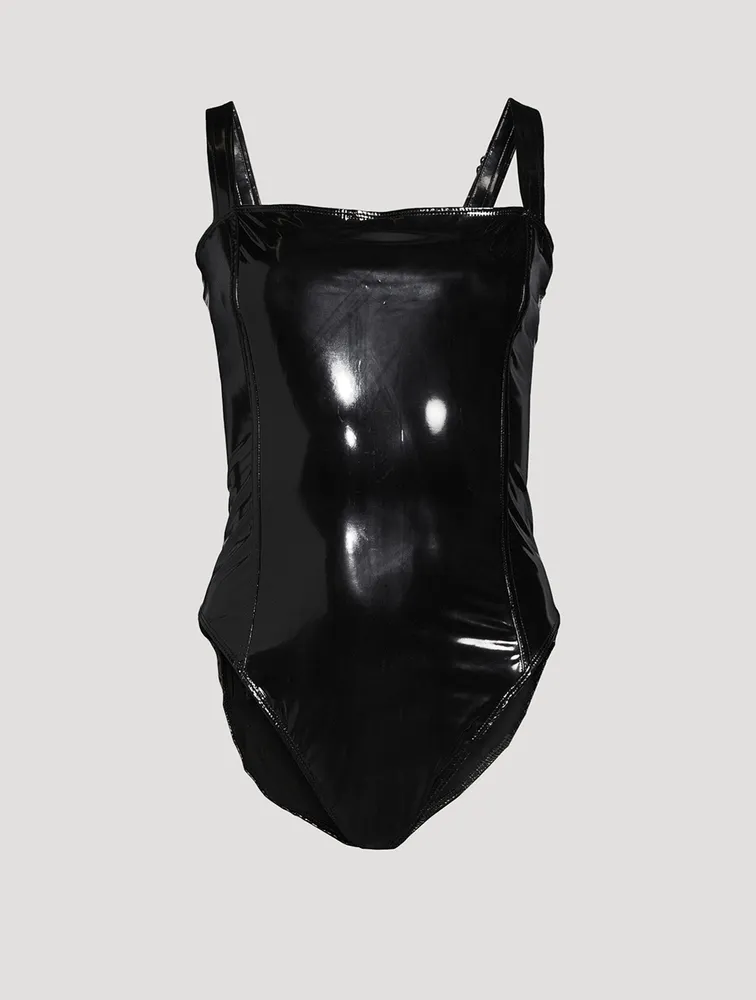 Vinyl Corset Bodysuit