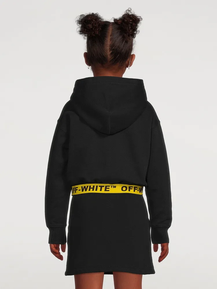 Industrial Logo Crop Hoodie