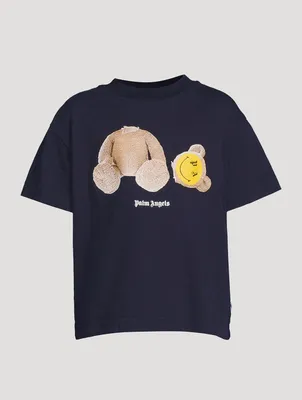 Smiley Bear Cotton Graphic T-Shirt