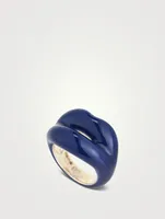 Hotlips Enamelled Ring