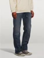 Standard Cotton Mid-Rise Straight-Leg Jeans