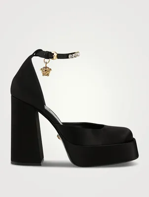 Medusa Aevitas Satin Single Platform Pumps