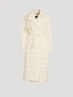 Penelope Belted Down Trench Coat