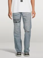 Straight-Leg Jeans With M.A. Bar Logo