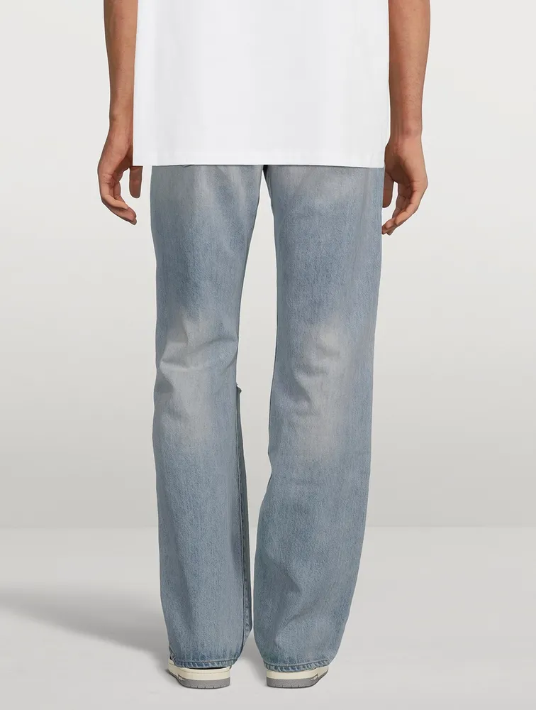 Straight-Leg Jeans With M.A. Bar Logo