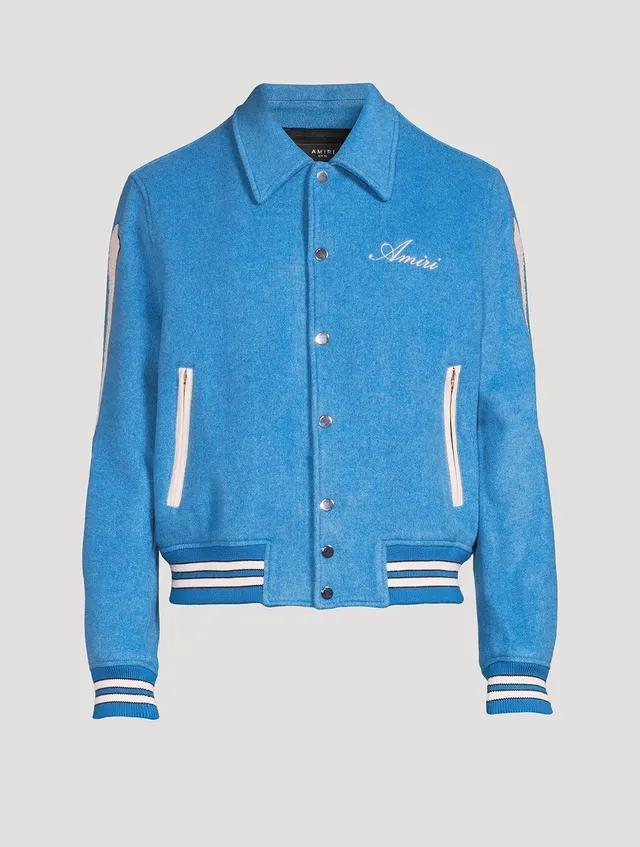 Acne Studios Sapphire-Blue Varsity Jacket