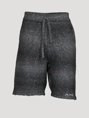Space Dye Alpaca-Blend Shorts