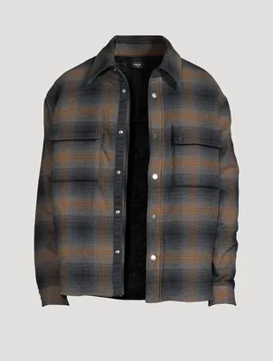 Plaid Padded Overshirt