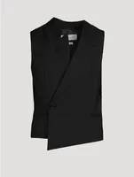 Wool Asymmetric Waistcoat