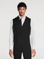 Wool Asymmetric Waistcoat