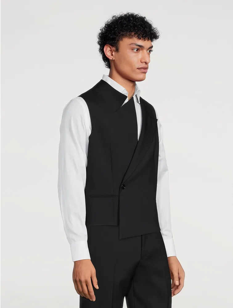 Wool Asymmetric Waistcoat