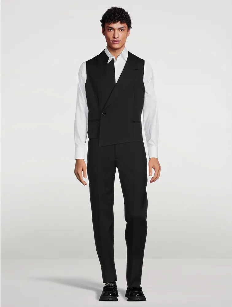 Wool Asymmetric Waistcoat