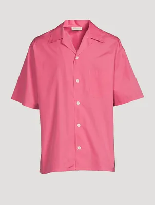 Cotton Short-Sleeve Boxy Shirt