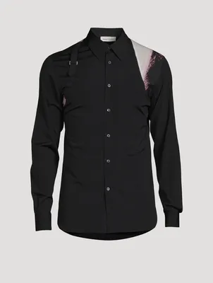 Brushstroke Harness Slim-Fit Shirt