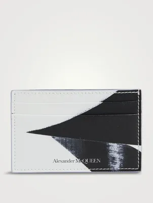 Brushstroke Leather Card Case