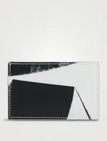 Brushstroke Leather Card Case