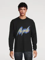 Textured Jersey Long-Sleeve T-Shirt