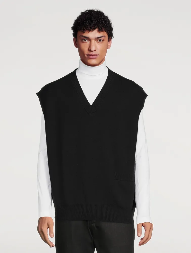 Foss Wool And Cotton Oversized Vest