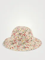 Cotton Floppy Sun Hat Floral Print