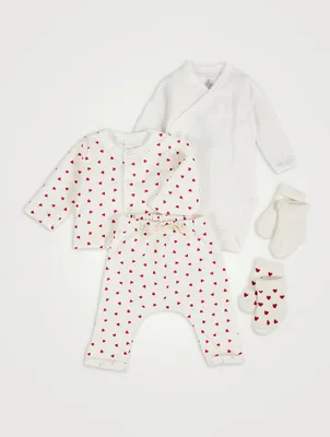 Mini Heart Patterned Gift Set