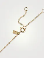 14K Gold Diamond And Pearl Necklace