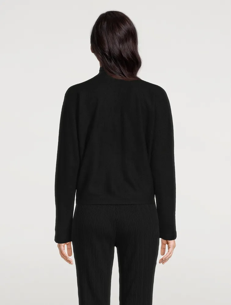 Cashmere Dolman-Sleeve Cardigan