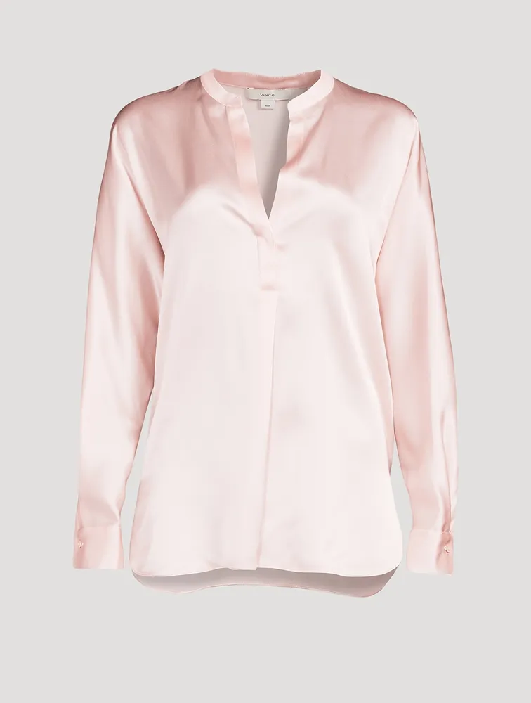 Silk Long-Sleeve Blouse