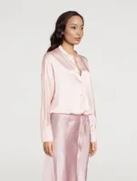 Silk Long-Sleeve Blouse