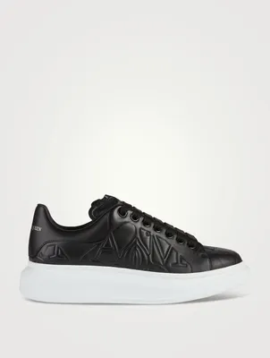 Oversized Leather Sneakers With Stamp