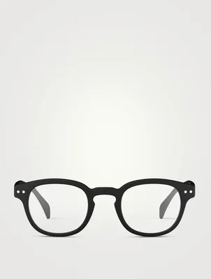 #C Round Optical Reader Glasses +1 Strength