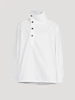 Asymmetric Funnelneck Shirt
