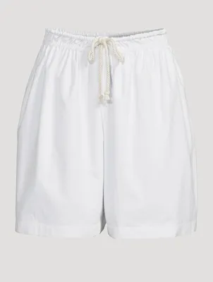 Cotton Drawstring Shorts