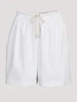 Cotton Drawstring Shorts