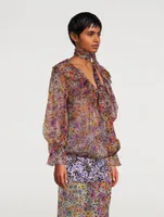 Contera Ruffled Blouse Floral Print