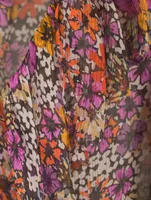 Contera Ruffled Blouse Floral Print