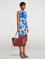 Delavina Sleeveless Midi Dress Floral Print