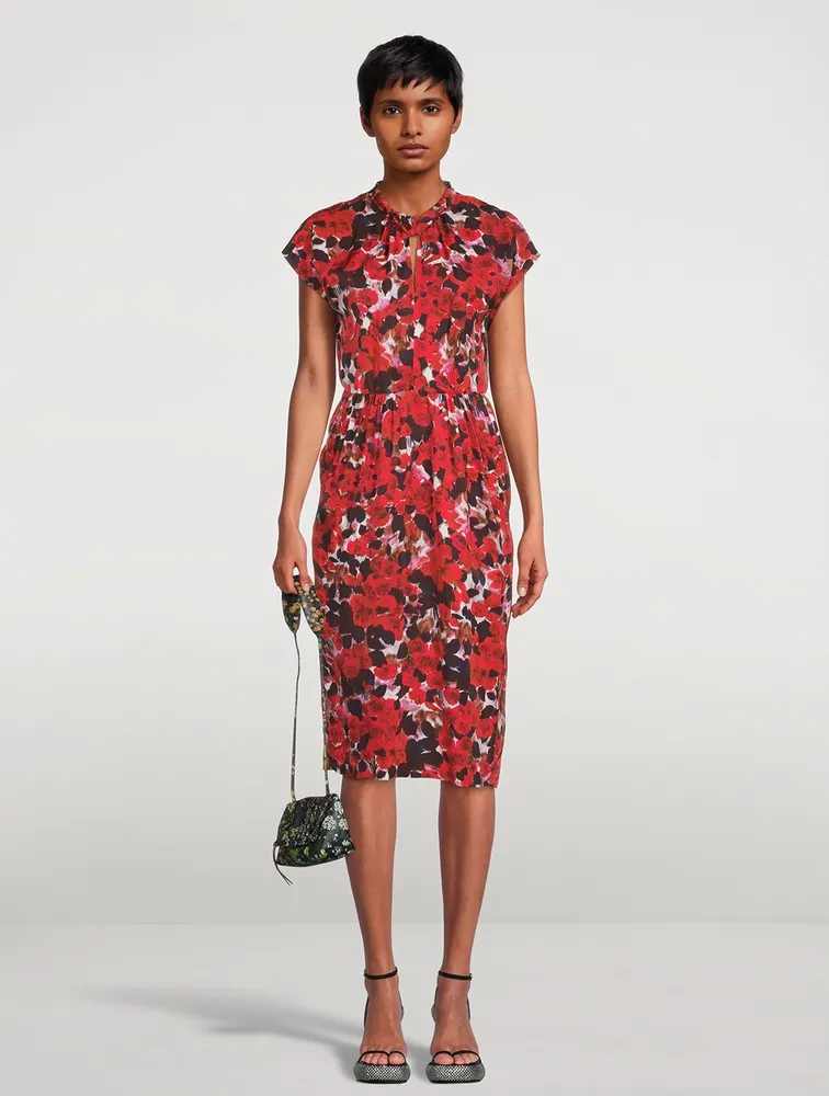 Doromos Midi Dress Floral Print