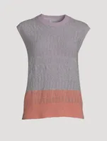 Tisha Colourblock Sleeveless Sweater