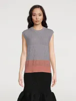 Tisha Colourblock Sleeveless Sweater