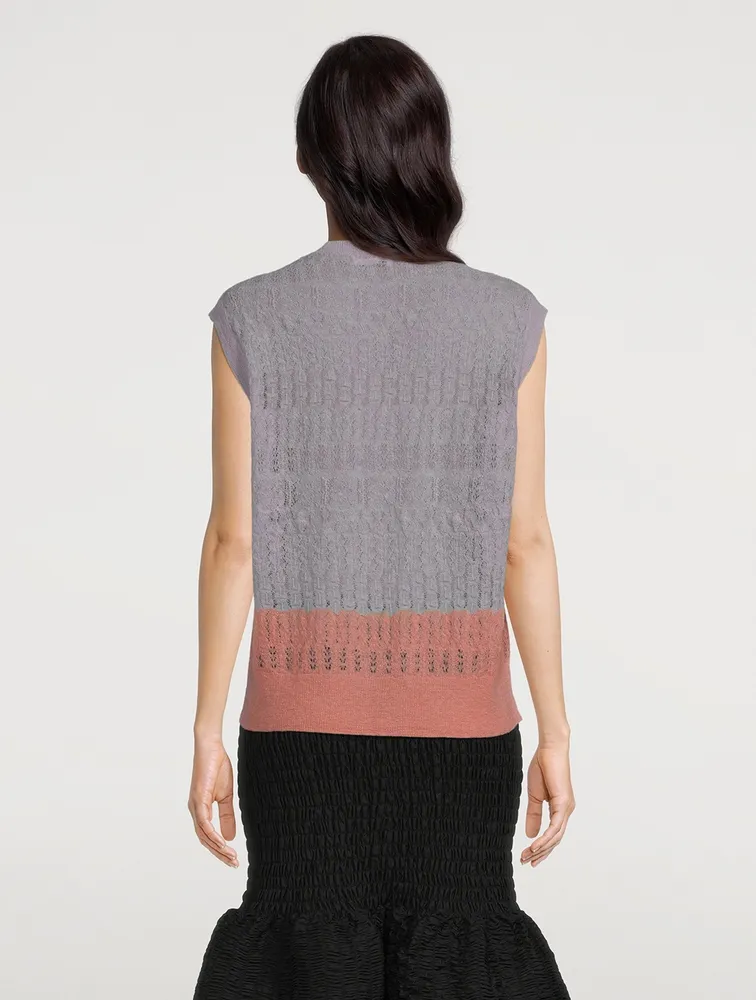 Tisha Colourblock Sleeveless Sweater