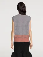 Tisha Colourblock Sleeveless Sweater