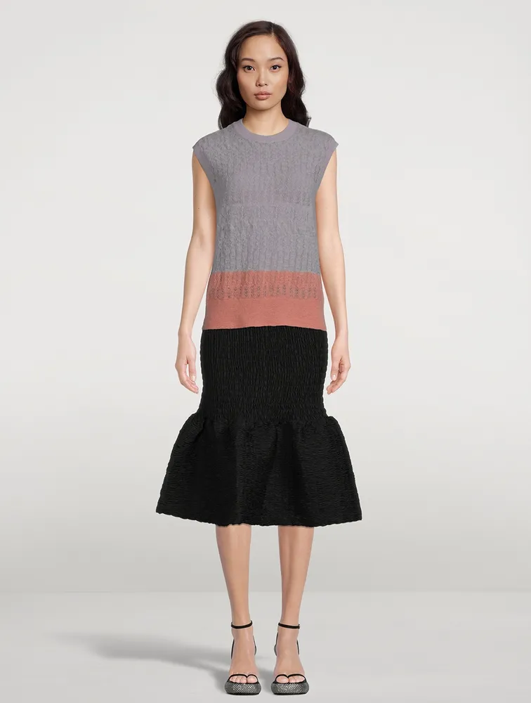 Tisha Colourblock Sleeveless Sweater